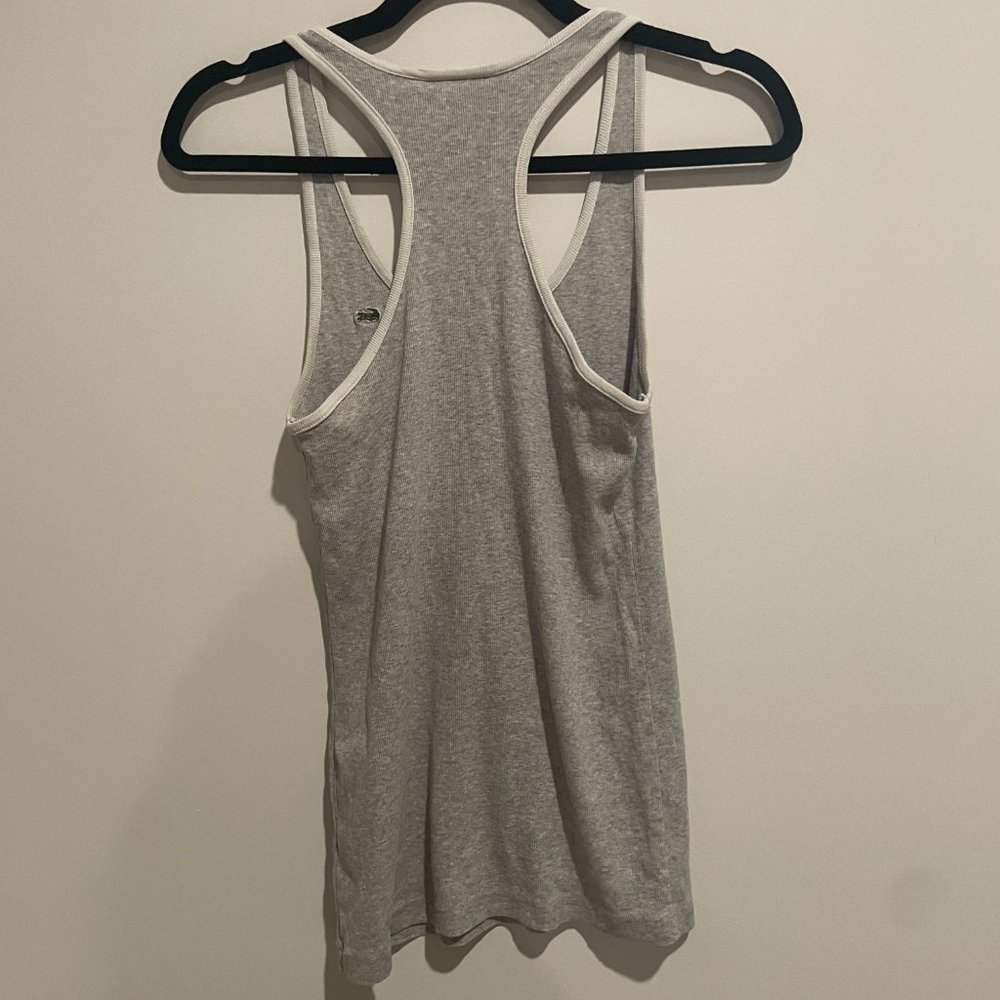 Lacoste Grey Ribbed Tank - Picture 3 of 3